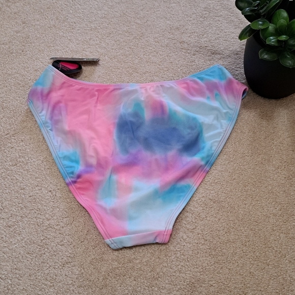 ❤️ No Boundaries Swim Bottoms Pink Tie Dye Bikini Bottoms Various Sizes NWT - Picture 5 of 8